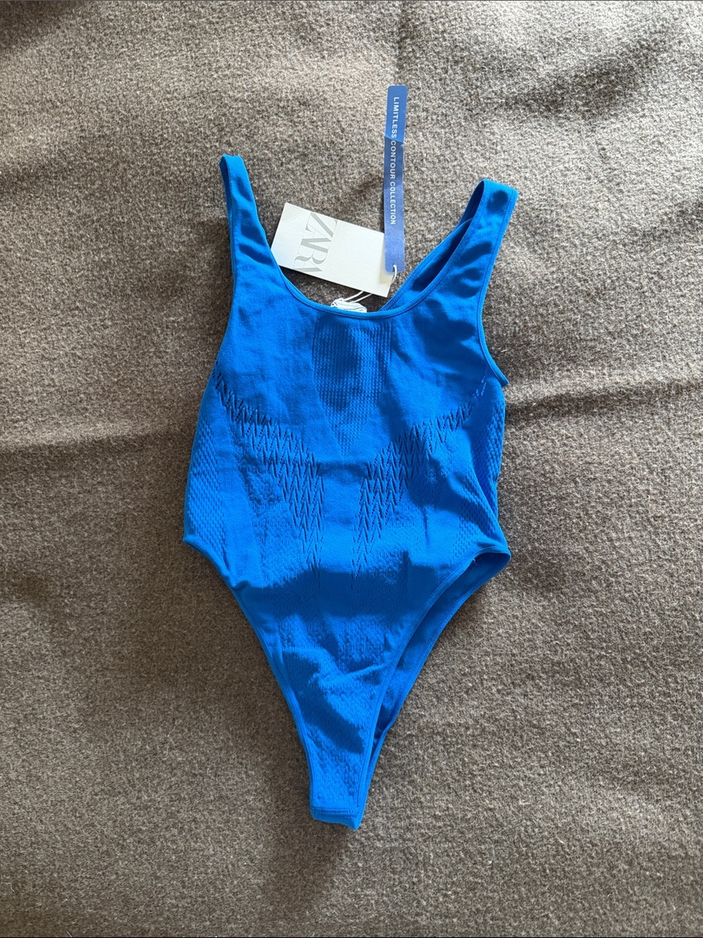 NWT Zara Bright Blue Bodysuit